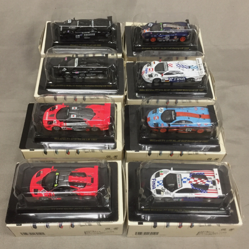 マクラーレン F1 GTRレーシング ミニカーコレクション 1:64 No.39 Gulf Racing LM 1997 他 No.44 等 計8点